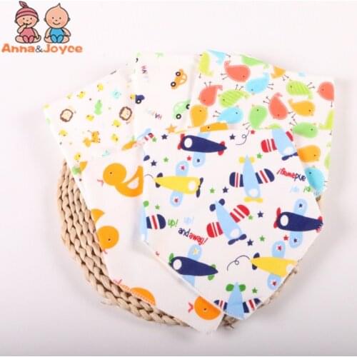 5pcs/lot New Baby Cotton Bib/Infant Saliva Towels/Baby Accessories Bibs /Newborn Wear Cartoon Suit 0-12M