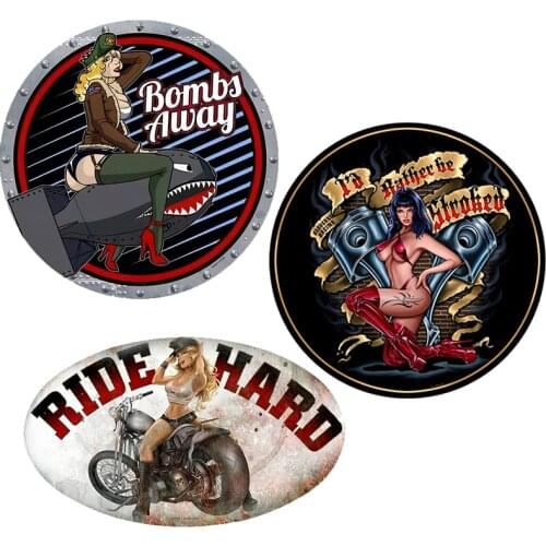 Sexy Pin Up Girl JDM Retro Bombs Away Sign Car Stickers Decal Accessories High Quality KK Vinyl Cover Scratches Waterproof PVC