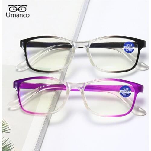 Square Reading Glasses for Men Women Diopter EyeGlasses Block Blue Light Business Computer Read Newspaper Female Male Glasses