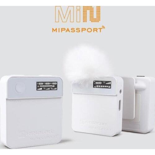 Relacart MIPASSPORT Mi2 lavalier Mic digital Wireless Microphone System Dual channel for Phones SLR cameras camcorders tablet