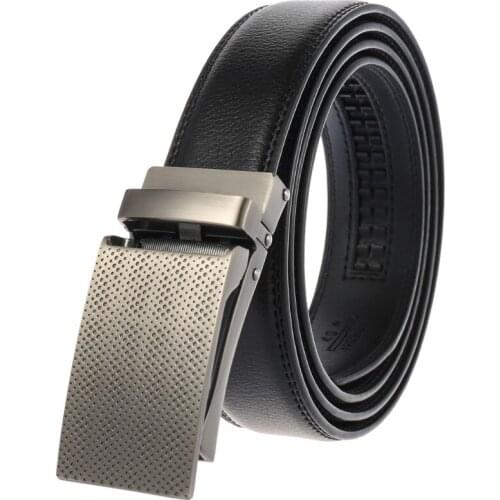 Famous Brand Belt Men Top Quality Genuine Luxury Leather Belts for Men,Strap Male Metal Automatic Buckle LY133-2221-1