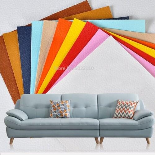 160x160mm 0.7mm Subsidy for Sofa Repair Self-adhesive leather fabrics Dalitchi Pu skin-back patch Artificial leather