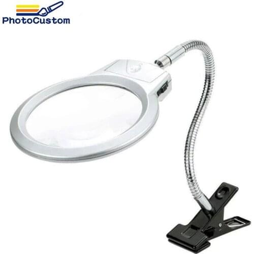 LED Light Paint by numbers Tools Led Magnify Glass Illuminated Magnifier Microscope diamond painting tool Magnifier