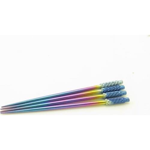 Titanium toothpick security non-toxic and durable titanium toothpick anodized metal toothpick 1 pc