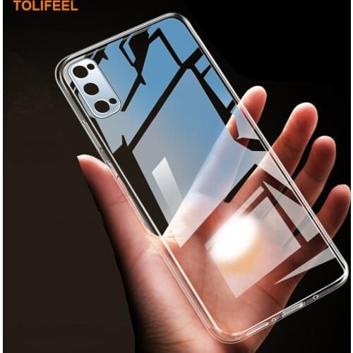 TOLIFEEL For Realme V5 Case Soft Silicone TPU Clear Fitted Bumper Case For OPPO Realme C11 C12 C15 Phone Back Cover
