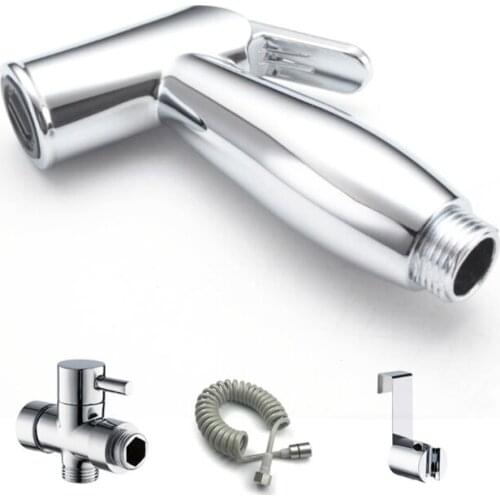 Toilet Bidet Hand Held Portable Bidet Sprayer Shattaf Toilet Shower Spray Set Sprayer Hose Holder