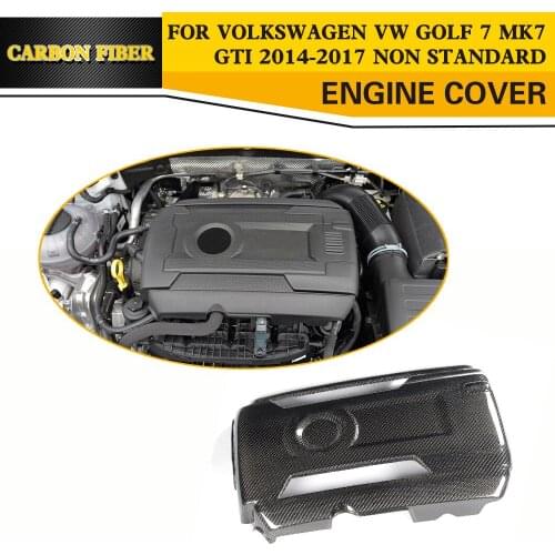 Carbon Fiber Add On Racing Front Engine Bonnets Cover for Volkswagen VW GOLF 7 MK7 GTI Hatchback Only 2014 - 2017 Non Standard