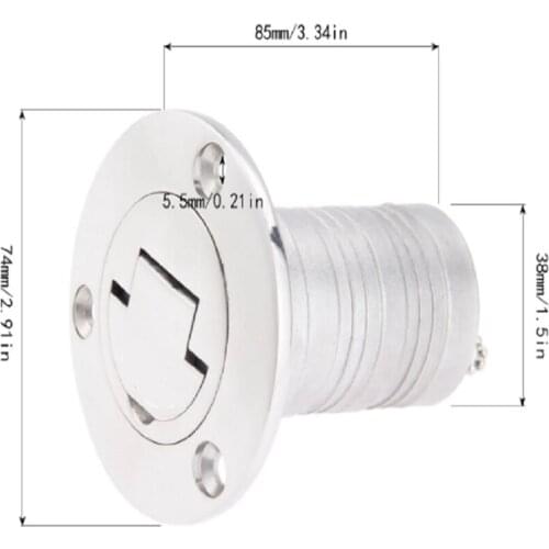 Boat Deck Fill / Filler -1.5" Fuel Marine Sailing 316 Stainless Steel - 38MM
