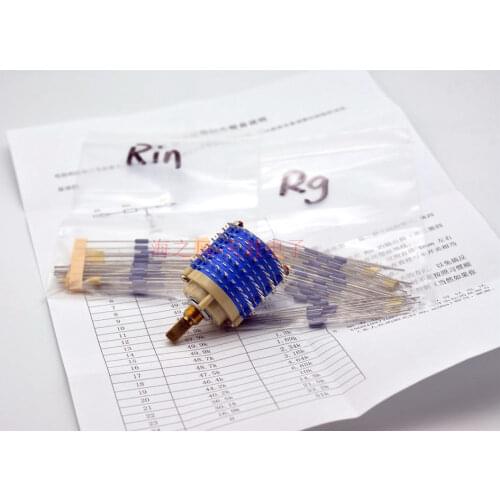 ZEROZONE Stereo L-Type Blue DALE Military Resistor Potentiometer Kit 10K 50K 100K L10-27