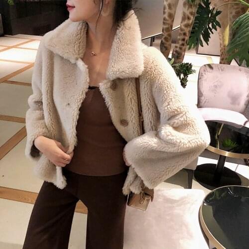 Real Fur Coat Women Sheep Shearing Winter Coat Women Clothes 2020 Korean 100% Jacket Manteau Femme BL-1109 YY1065
