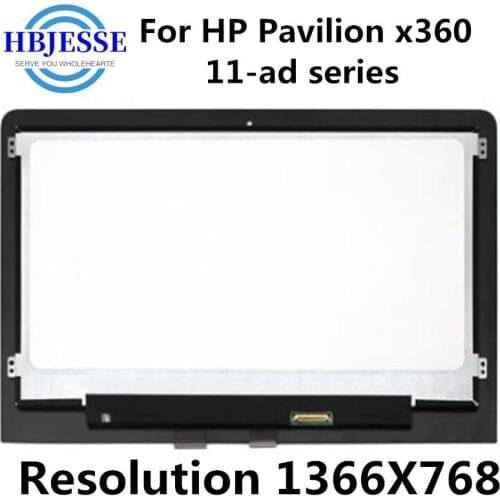 Original 11.6'' For HP Pavilion x360 11-ad series 11-ad015tu 11-ad051nr LED LCD Touch Screen Digitizer Assembly Panel Display