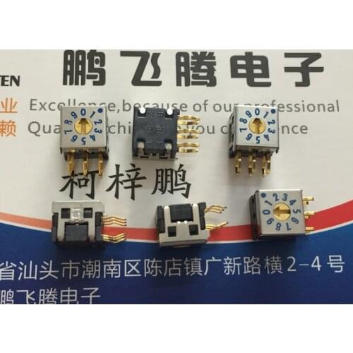 1PCS Japan FUJISOKU DRR7010C 0-9/10-bit rotary dial coding switch positive code side adjustment 3:3 DRR7010-Z