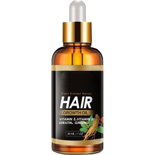 2 PCS Hair Sparse Treatment Of Strong Thick Hair Treatment Bald Fragile Sparse Hair Care Serum Ginger Hair Growth Liquid