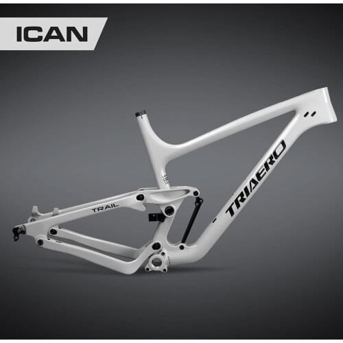 27.5 Plus Trail Dual Suspension Carbon Mountain Bike MTB Frame Fat Tires 3.0 148x12 Rear Axle Included