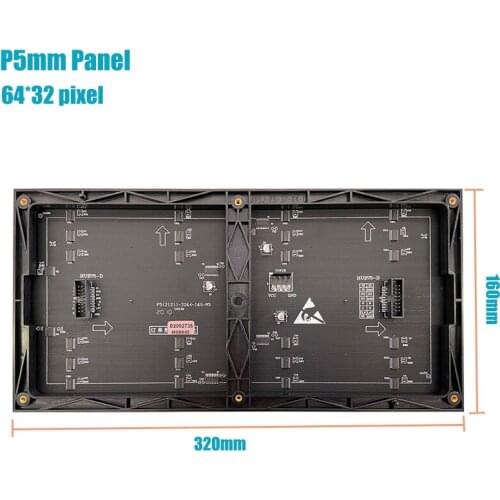 320*160mm 64*32Pixels 1/16 Scan Indoor Panel SMD 3in1 RGB Full Color P5 LED Module For Indoor LED Display Screen