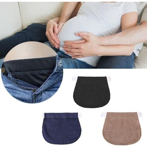 Maternity Pregnancy Waistband Belt Adjustable Elastic Waist Extender Clothing Pants For Pregnant