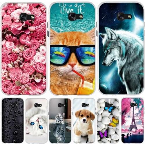 Case For Samsung Galaxy A5 2017 Case 5.2" Silicone Case For Samsung Galaxy A5 2017 A520F Cover Soft TPU Cover For Samsung a5 bag