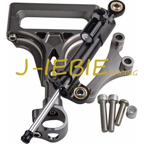 CNC Steering Damper Stabilizer and Titanium Bracket Mounting For Kawasaki Z1000 Z750 2003-2009 2004 2005 2006 2007 2008