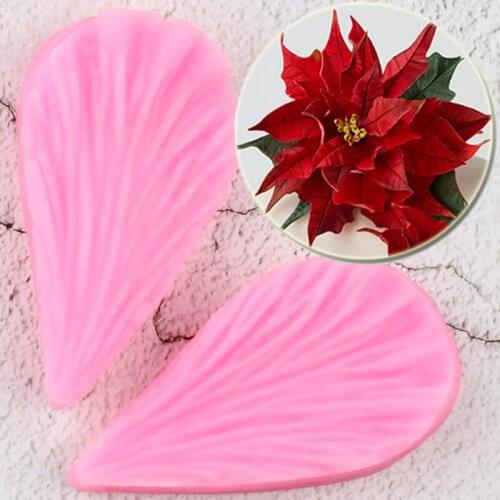 Flower Petals Silicone Molds Leaves Wedding Cupcake Topper Fondant Cake Decorating Tools Candy Clay Chocolate Gumpaste Moulds