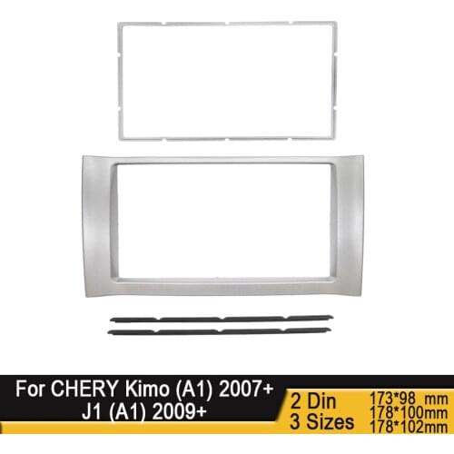 Double Din Fascia For CHERY Kimo (A1) 2007+ / J1 (A1) 2009+ CD DVD Radio Frame Stereo Panel Mounted Dash Installation Bezel Trim
