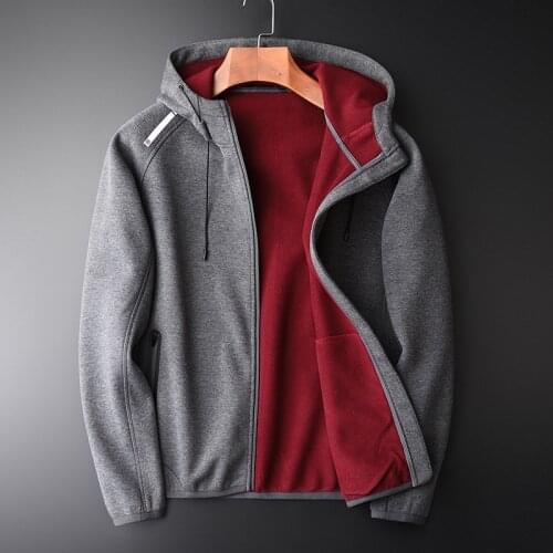 Double-deck Composite Hoodies Utumn And Winter Luxury Add Velvet Hooded Sweatshirts Men New Fashion Plus Size M-4XL