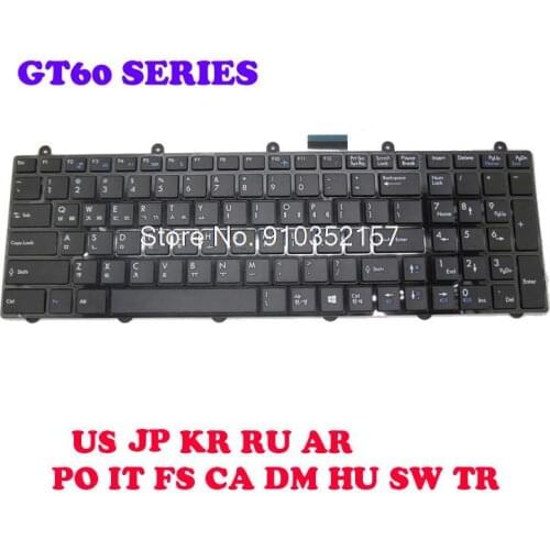 NEW Keyboard For MSI GE70 2OC 2OD 2OE 2PC 2PE 2QD 2QE GE60 2OC 2OD 20E 2PL GP60 2PE 2QE 2QF RU-KZ Swiss English SP GR PO IT KR