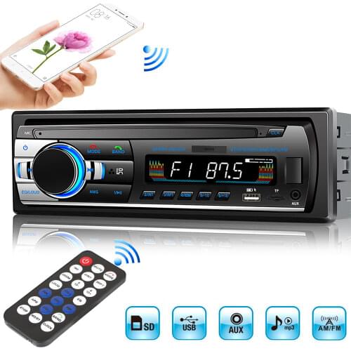 LEEPEE FM Aux Input Receiver Car MP3 Multimedia Player SD USB JSD-520 12V In-dash 1 din Car Stereo Radio Bluetooth Autoradio