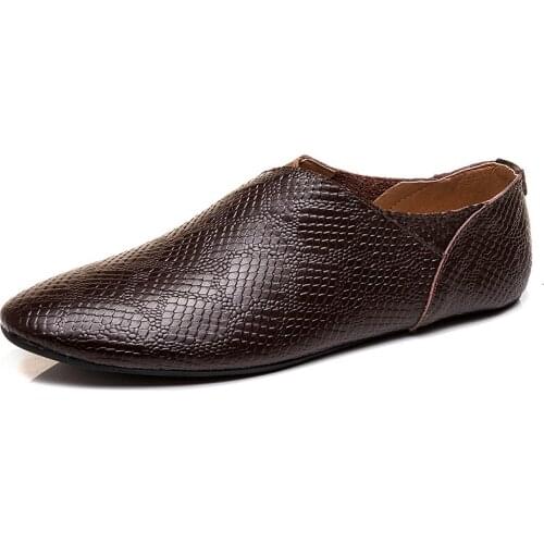 Summer Genuine Leather Slip on Men Shoes Moccasins Loafers Mocassin Homme Mocasines Designer Driving Shoes