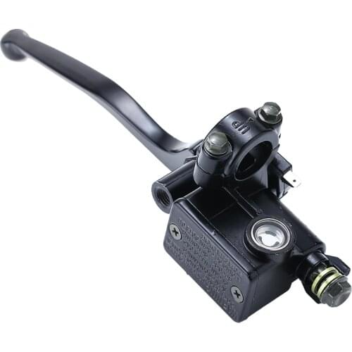 Mayitr 1pc Motorcycle Right Front Brake Lever Master Cylinder 10mm Oil Pipe Size For 50-160cc Dirt Motorbike ATV Dirt Bike