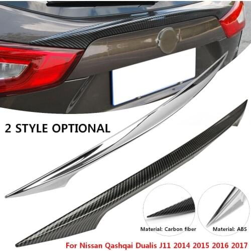 Rear Door Trim Rear Car Trunk Spoiler Cover Sticker Wing Styling for Nissan Qashqai Dualis J11 2014 2015 2016 2017