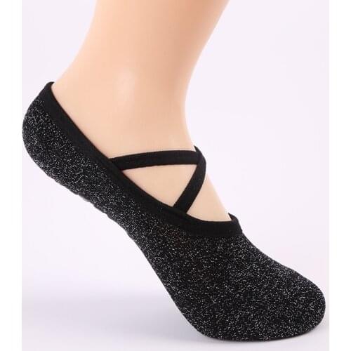 USHINE New Style Yoga Socks Gym Pilates Ballet Cotton Socks Toes Girls Fitness Sports Socks Non-slip Breathable Elastic Woman