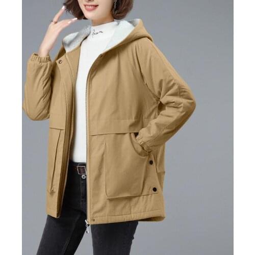 2020 new Women Parkas jacket Fashion solid thick warm winter hooded jacket coat winter parkas solid outwear jacket