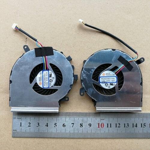 New laptop CPU /GPU cooling fan for MSI GL62M GL62VR GL62MVR GV62 7RD 7RFX