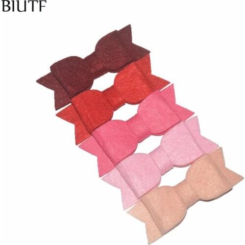 20pcs/lot 3.6*1.2'' Non-woven Hair Bow Tie with Barrette Clip Headwear for Girl and Women U Pick Color HDJ127