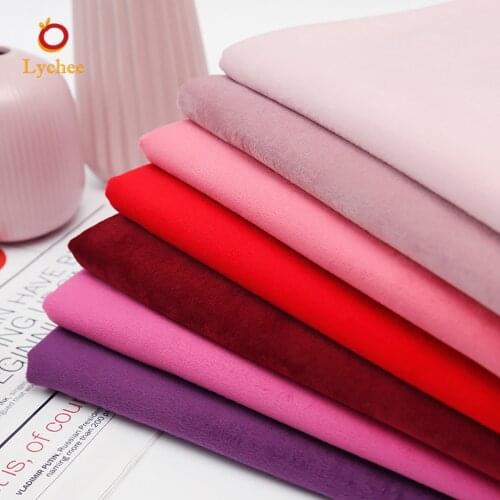 Half Meter Velvet Fabric Solid Color Sofa Pillow Clothes Handmade Velvet Plush Fabric DIY Sewing Fabric
