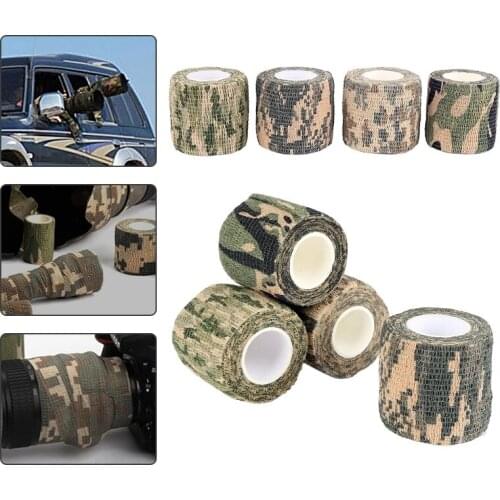 Retaining Plastic Retractable Non-woven Outdoor Camouflage Tape Hunting Outdoor Hunting Camouflage Tape for Tree Stands Hunting