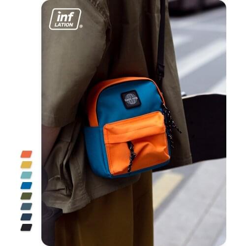 INFLATION Shoulder Bags Unisex Streetwear Fashion Fanny Pack Women Harajuku Mini Crossbody Bags Women Outdoor Belt Waist Bag