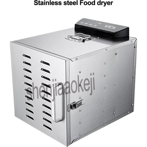 NEW Fruit Drying Machine 6-Layers Stainless steel pet Food Dehydrator Home Electric Fruit Vegetable Meat Herbs Food Dryer 1pc