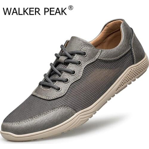 Summer Mesh Casual Shoes Mens Breathable Designer Brown Tenis Shoes for Man Comfort Walking Male Footwear Fashion 2021 New