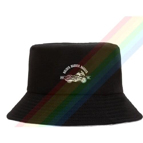 BMW Motorcycles Bolder Badder Bagger K1600B Cotton Top Comfortable Bucket Cap Men Women Hiking Fishing Hat Two-side