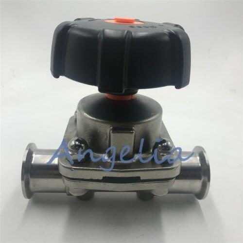 1" Sanitary Diaphragm Valve Stainless Steel 316 Tri Clamp OD 50.5mm Water Oil