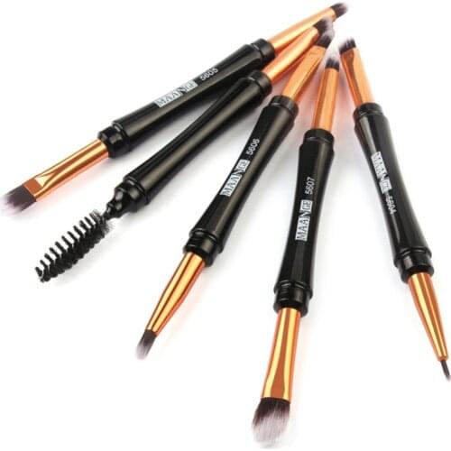 1pcs New Dual Double-ended Eyebrow Brush Eyeshadow Eyelashes Eyeliner Concealer Lip Cosmetics Beauty Eyes Makeup Tools Cosmetic