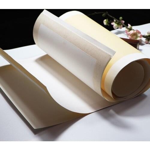 10 Sheet Calligraphy Painting Paper Cards Thicken Drawing Papers Half-Ripe Lens Xuan Paper Mounting Chinese Rice Paper Card Card