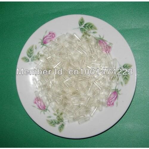 4# 2,000pcs!Clear-Clear Empty Capsules size 4,hard gelatin empty capsules size 4! (joined or seperated capsules available!)