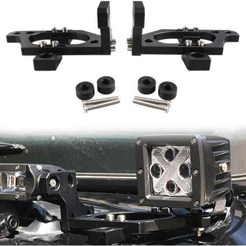 Car Lamp Bracket Black Alloy LED Light Bar Mount Base Suitable for Jeep-Wrangler JL Unlimited JL Sahara Rubicon Sport 2018 2019