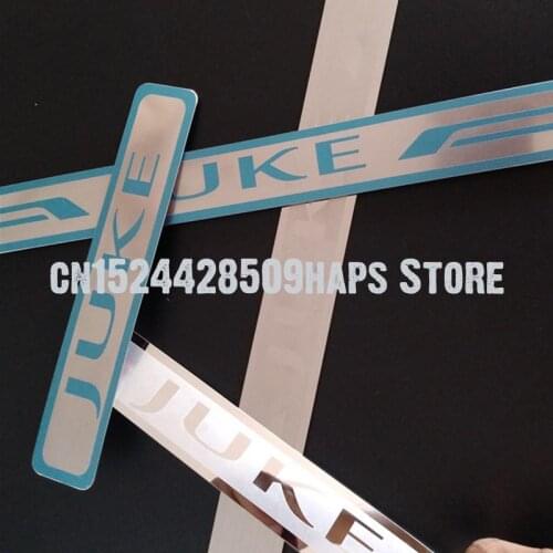 Car Stainless Steel door sill Scuff Plates for Nissan JUKE 2010-2020 sill sticker