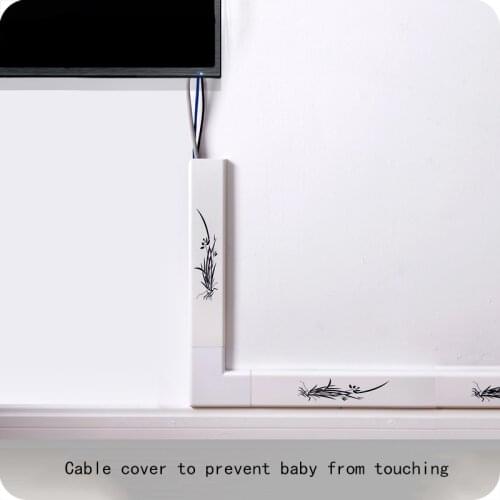 Cord Cover Cable Organizer Raceway Kit | Wall Mount TV Cable Concealer Cord Cover to Hide Wires for Home TVs or Office Computers