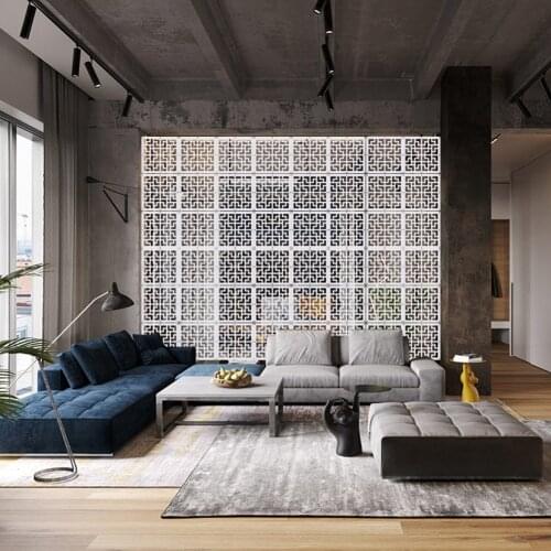 Cheap 12pcs/lot 29CMX29CM Room Divider Panel Biombo Room Partition Wall Curtain Hanging Screen Partition White Black