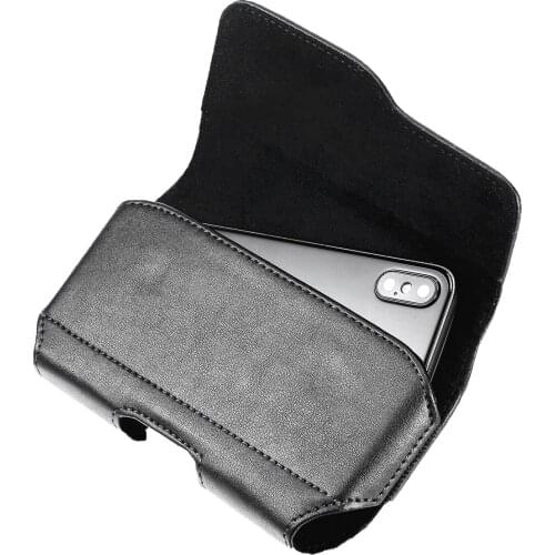 For iphone XS hanging belt bag universal leather case wearing belt mobile phone clip leather leather case for iPhone7 8 plus XR