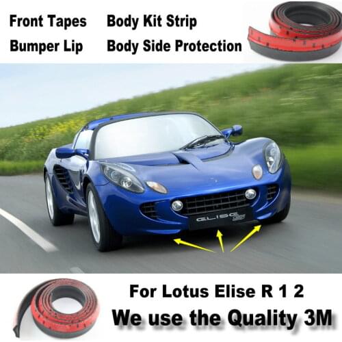Car Bumper Lips For Lotus Elise R 1 2 / Spoiler For Car Tuning / Body Kit Strip / Front Tapes / Body Chassis Side Protection